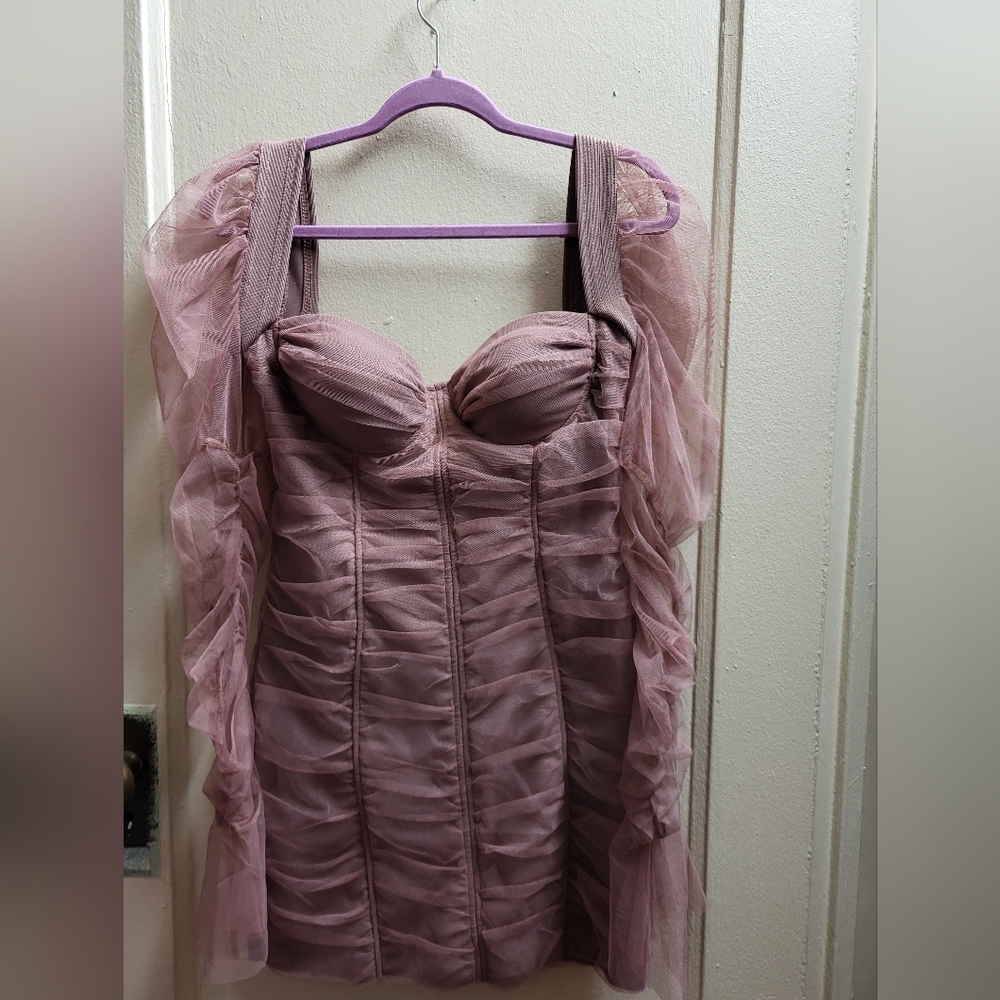 NWOT Pink Bondage dress